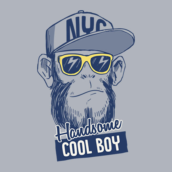 cool boy gorilla-Női pulóver