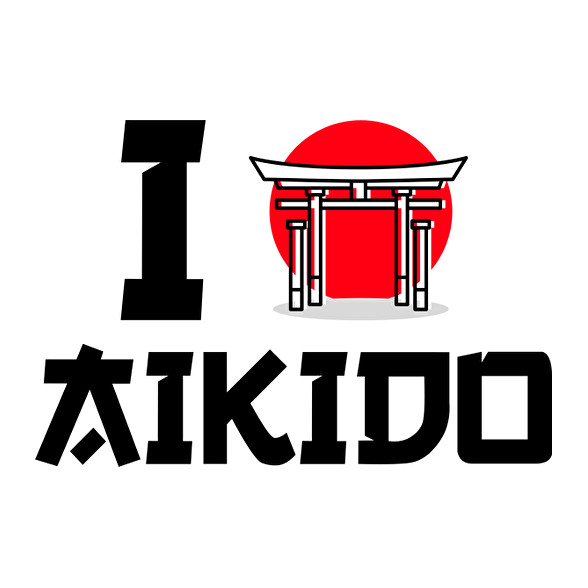 I love Aikido-Női atléta