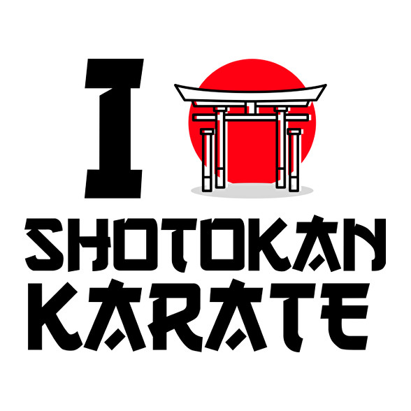 I love Shotokan Karate-Női atléta