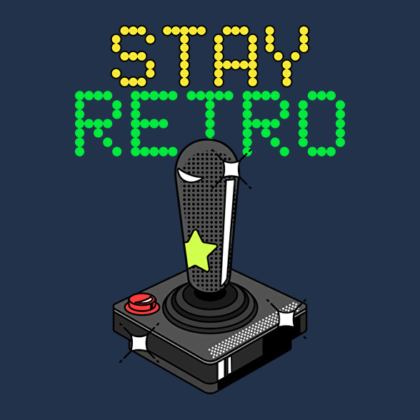 Stay retro joystick-Női atléta