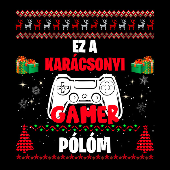 Ez a karácsonyi gamer pólóm-Női atléta