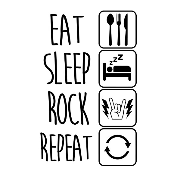 Eat Sleep Rock Repeat 2-Női atléta