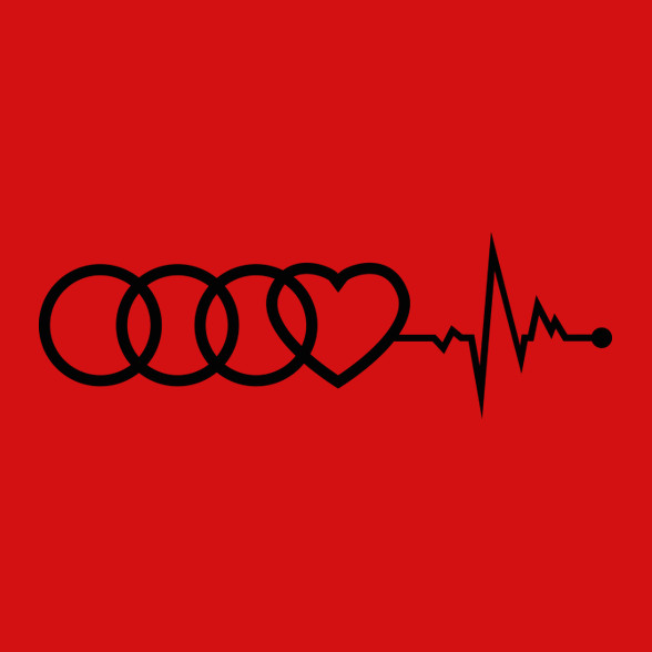 AUDI logo fekete-Női atléta