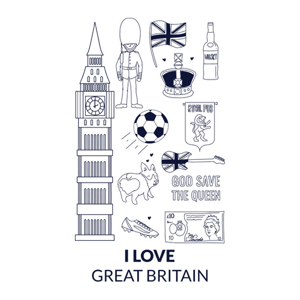 I LOVE GREAT BRITAIN-Női atléta