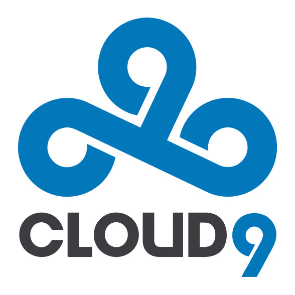 Cloud9 logo-Férfi hosszú ujjú póló