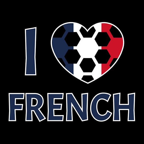 I love French-Férfi hosszú ujjú póló