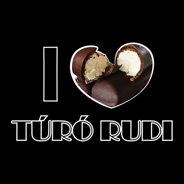 I love Túró rudi-Férfi hosszú ujjú póló