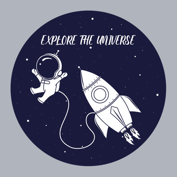 Explore the universe!-Férfi hosszú ujjú póló