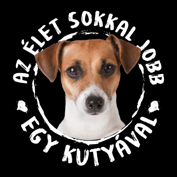 Jack Russel Terrier-Férfi hosszú ujjú póló