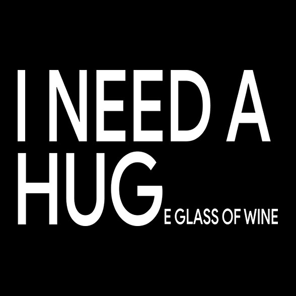 I NEED A HUGe glass of wine-Férfi hosszú ujjú póló