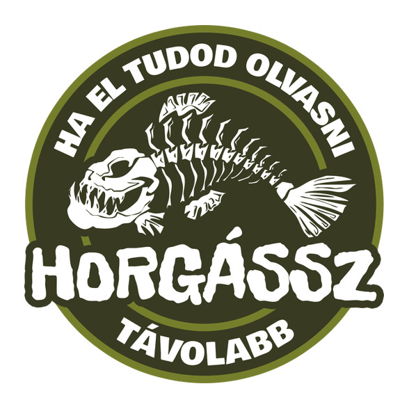 Horgássz Távolabb-Férfi hosszú ujjú póló