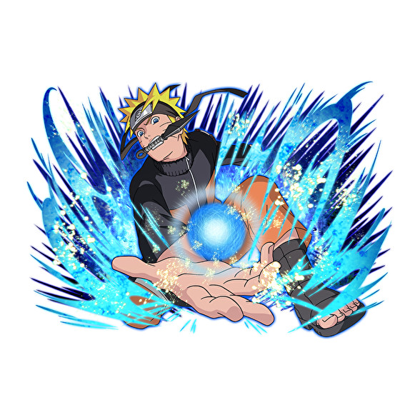 Naruto Rasengan-Férfi hosszú ujjú póló