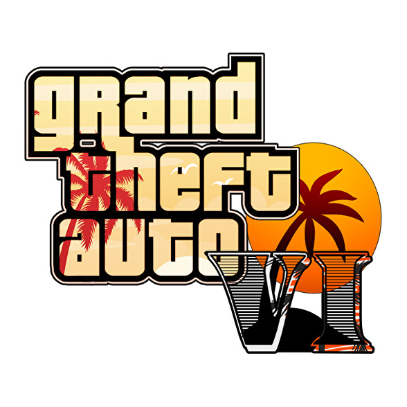 GTA Vice City-Férfi hosszú ujjú póló