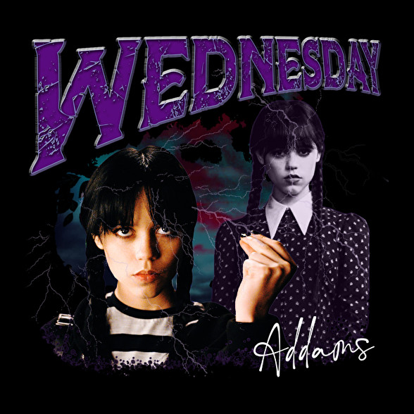 #Wednesday_Addams-Férfi hosszú ujjú póló