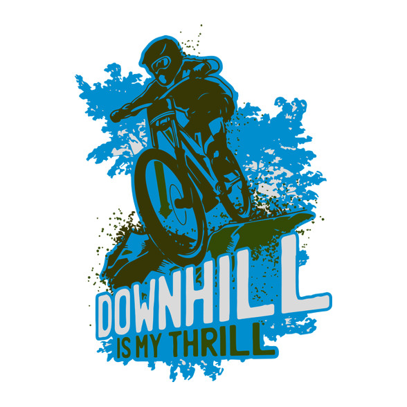 Downhill kék -Férfi hosszú ujjú póló