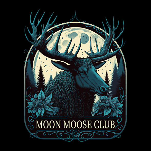 Moon Moose Club - reindeer-Férfi hosszú ujjú póló