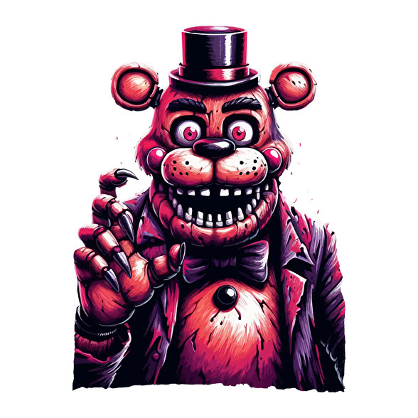 Freddy Fazbear-Férfi hosszú ujjú póló