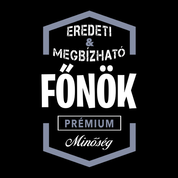 Főnök prémium minőség-Férfi hosszú ujjú póló