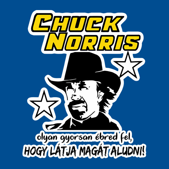 Chuck Norris látja magát aludni-Férfi hosszú ujjú póló