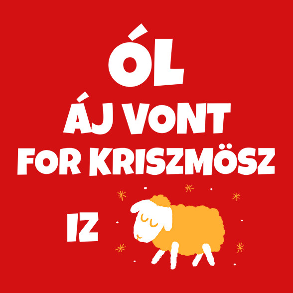 ALL I WANT FOR CHRISTMAS IS JUH-Férfi hosszú ujjú póló