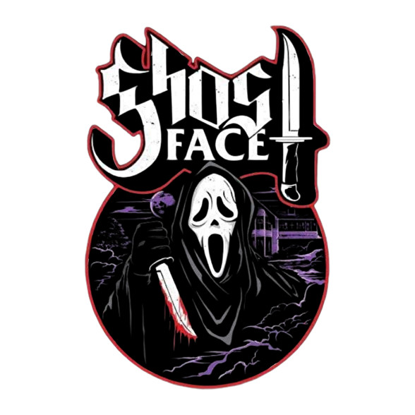 Sikoly - ghost face-Sportzsák, Tornazsák