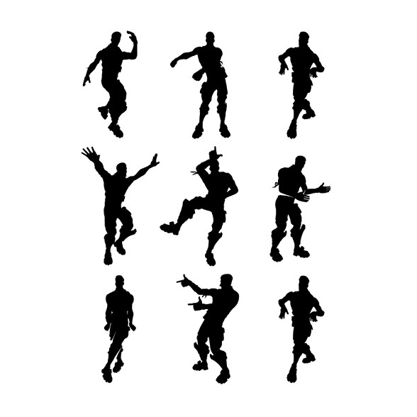 Fortnite Emotes /Black/-Sportzsák, Tornazsák