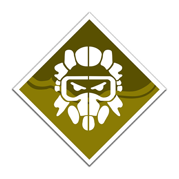 Apex Legends Caustic Jelvény (Badge)-Sportzsák, Tornazsák