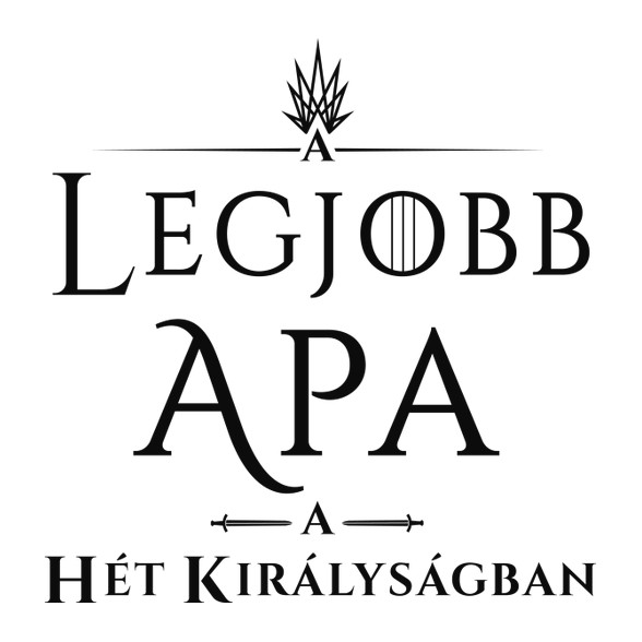 got-legjobb-apa-black-Sportzsák, Tornazsák