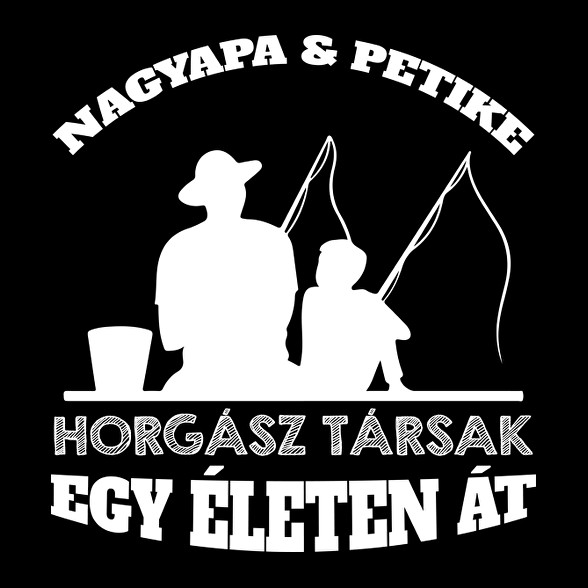 Horgász társak - Nagyapa és fiú unok névvel-Férfi atléta