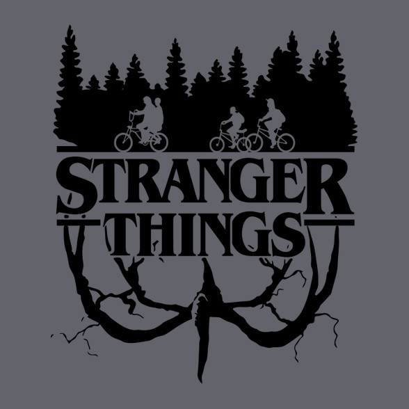 Stranger Things fekete-Férfi atléta