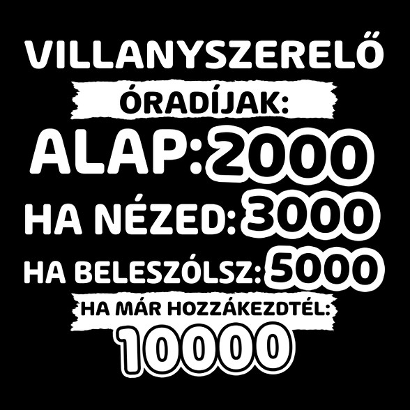 Villanyszerelő óradíjak-Férfi atléta