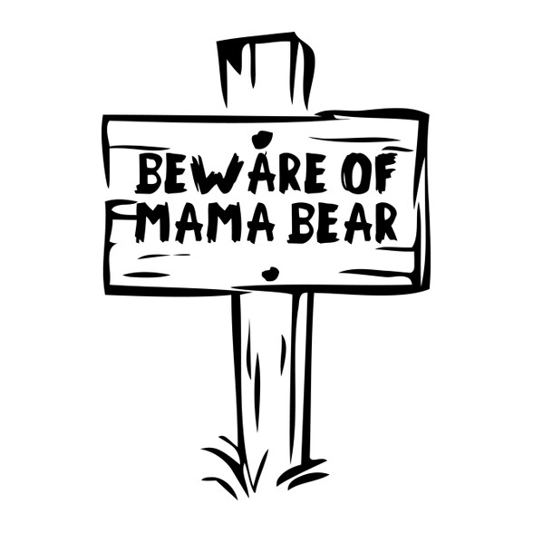 Beware of mama bear-Gyerek pulóver