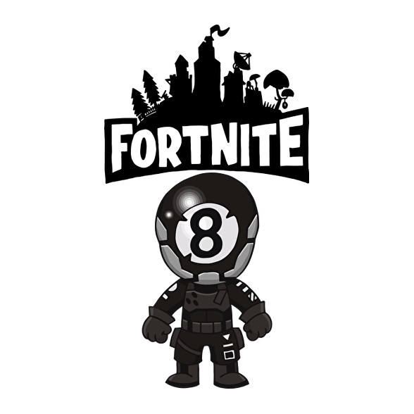 Fortnite 8ball skin-Gyerek pulóver