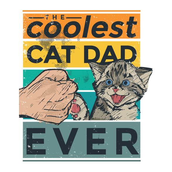 Coolest Cat Dad Ever-Gyerek pulóver