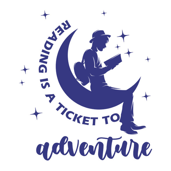 Reading is a ticket to adventure-Gyerek pulóver