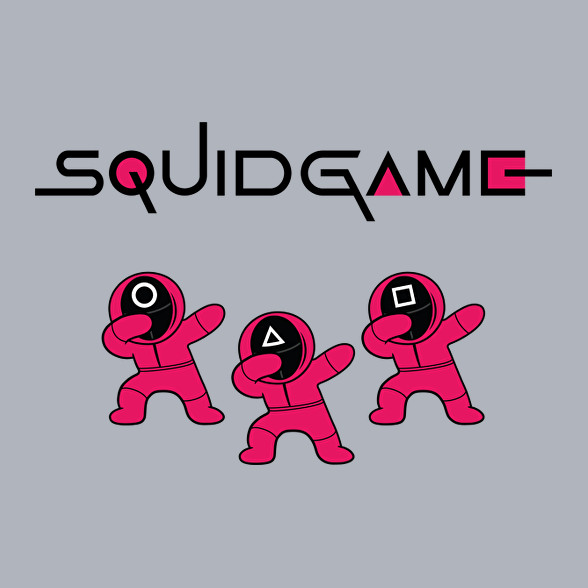 Squid game trio dab fekete-Gyerek pulóver