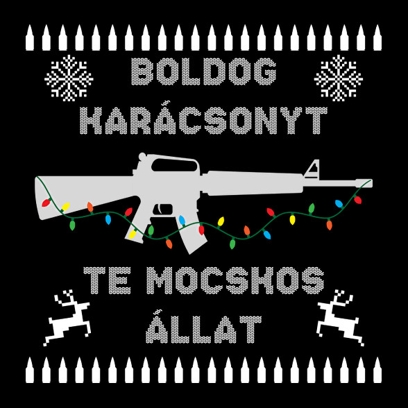 Boldog karácsonyt te mocskos állat-Női póló