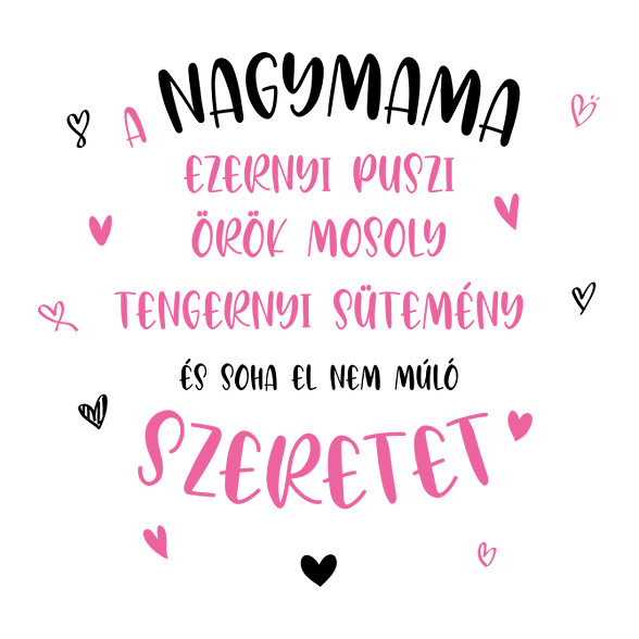 A nagymama ezernyi puszi-Női póló