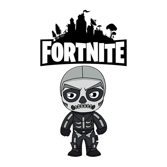 Fortnite Skull trooper-Női póló