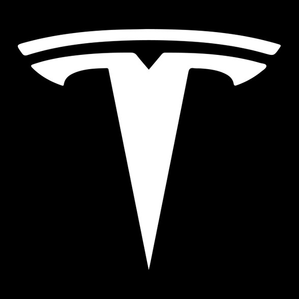 TESLA logo fehér-Női póló