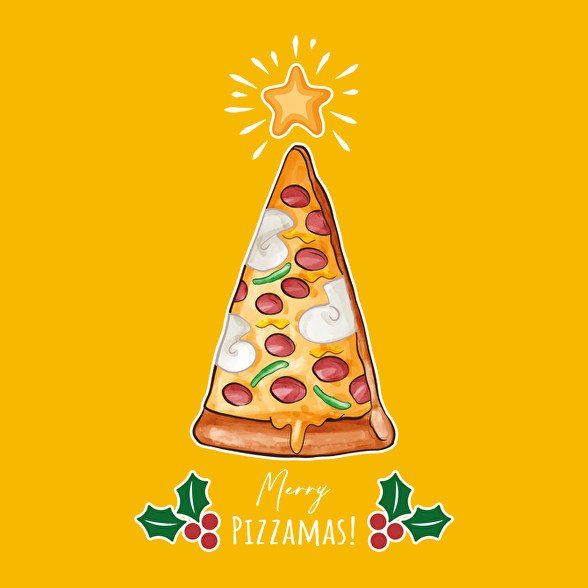 Merry Pizzamas fehér-Női póló