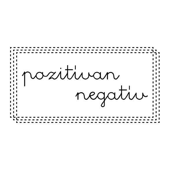 Pozitívan negatív-Női póló