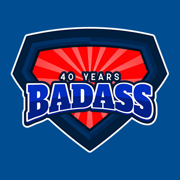 40 YEARS BADASS-Női póló