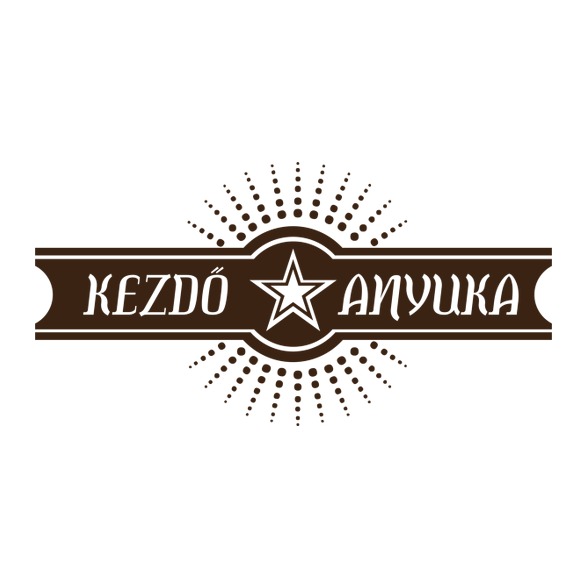 kezdo-anyuka-brown-Férfi kapucnis pulóver