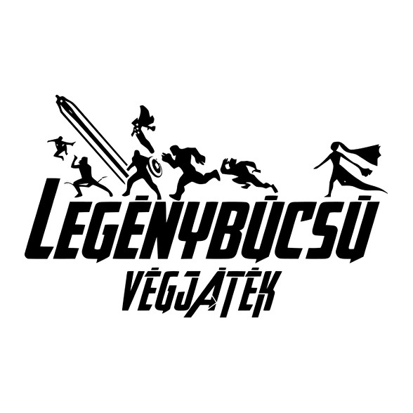 Legénybúcsú végjáték-Férfi kapucnis pulóver