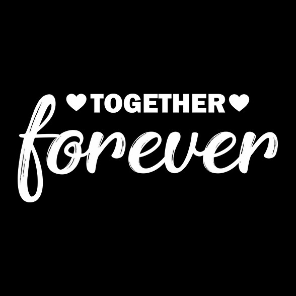 Forever together - páros 2-Férfi kapucnis pulóver