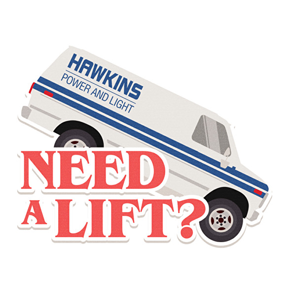 Need lift?-Férfi kapucnis pulóver