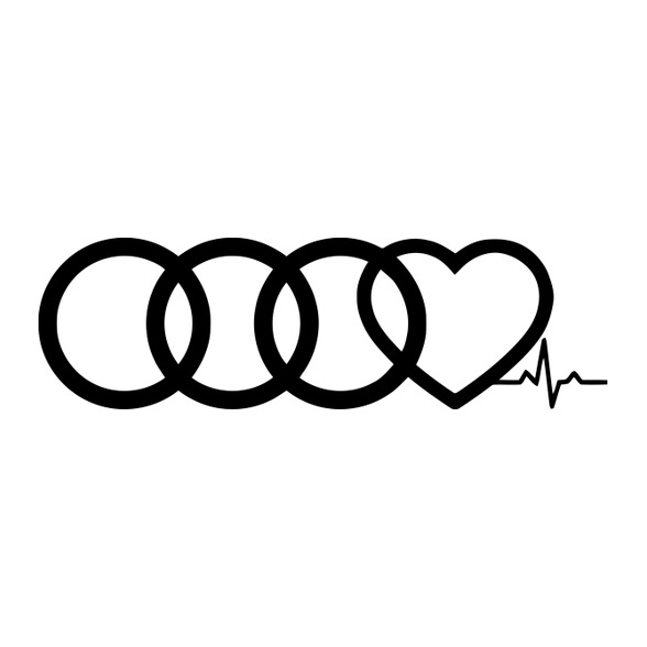 AUDI Love-Férfi kapucnis pulóver