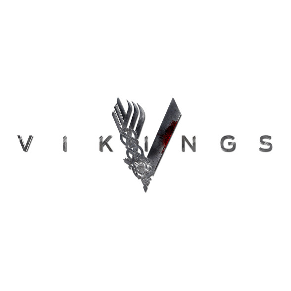 Vikings logo-Férfi kapucnis pulóver