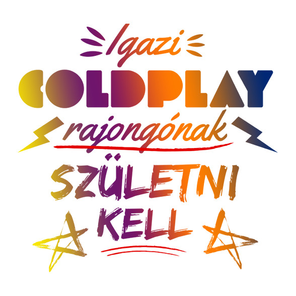 COLDPLAY rajongó-Férfi kapucnis pulóver